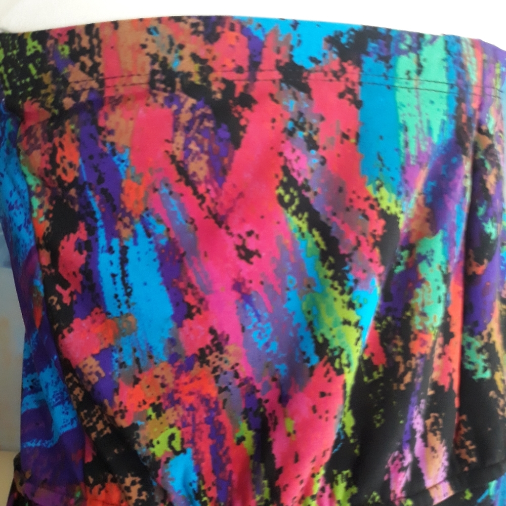 80s Vintage Sexy Punk Princess Paintball Dress Gem